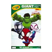 Crayola Spidey & His Amazing Friends Giant Coloring Pages, 18-Pages, Gift for Kids, Unisex Child