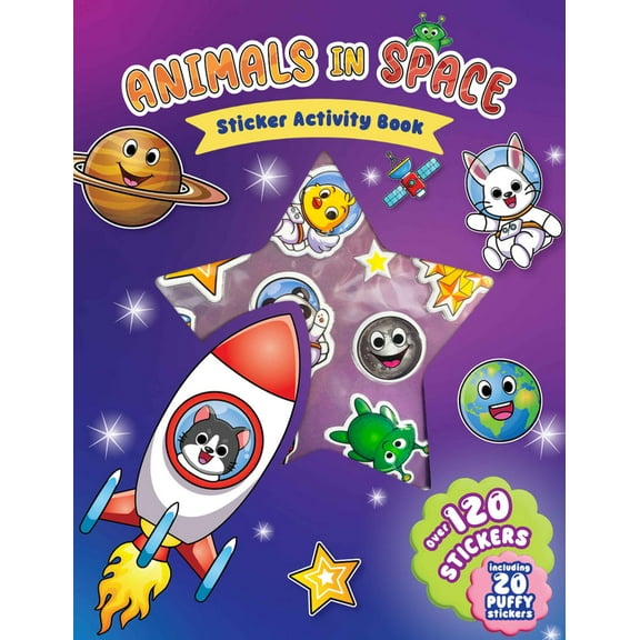 Animals in Space - Puffy Sticker Activity Book
