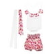 thumbnail image 2 of Conjunto de 3 piezas para bebé niña, mono floral, mono, pantalones y diadema Amarillo Zulema  Conjunto infantil del mameluco de las muchachas, 2 of 8