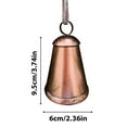 thumbnail image 3 of Cinvoph 3pcs Vintage Christmas Bell Ornaments Xmas Tree Hanging Decorations with Rope Anniversary Bells for Crafts Holiday Party Indoor and Outdoor Decor, 3 of 9