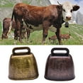 thumbnail image 6 of 3 Pieces Cow Grazing Copper Bells Cattle Farm Animal Copper Loud Bronze Metal for Horse Sheep Goat, 6 of 8