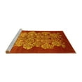 thumbnail image 2 of Ahgly Company Machine Washable Indoor Rectangle Oriental Yellow Industrial Area Rugs, 8' x 12', 2 of 4