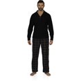 thumbnail image 1 of Ensemble de Pyjama pour Homme à Manches Longues avec Haut et Pantalon à Carreaux en Molleton, 1 of 6
