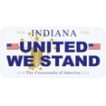 thumbnail image 1 of Indiana United We Stand Novelty Car Auto License Plate, 1 of 2