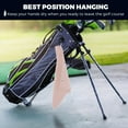 thumbnail image 6 of 1Pcs Tri-fold Golf Towels Absorbent Cleaning Towels Microfiber Waffle Pattern with Carabiner Clip for Hanging on Golf Club Bag(15.74x15.80in), 6 of 7