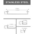 thumbnail image 5 of Wowow 5-Piece Brushed Nickel Decorative Bathroom Hardware Set with Towel Bar,Toilet Paper Holder and Robe Hook, 5 of 5