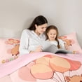 thumbnail image 4 of Erosebridal Cute Capybara Kids Twin Bedding Sets, Cartoon Balloon Bedding Comforter Set, Pink Reversible, 7 Pieces, 4 of 7