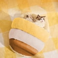 thumbnail image 4 of Nebwoak Winter Warm Cat Bed - Self-Warming Slipper-Shaped, Semi-Enclosed, Washable Cotton Wool Lined for Cats Small Dogs, 4 of 6