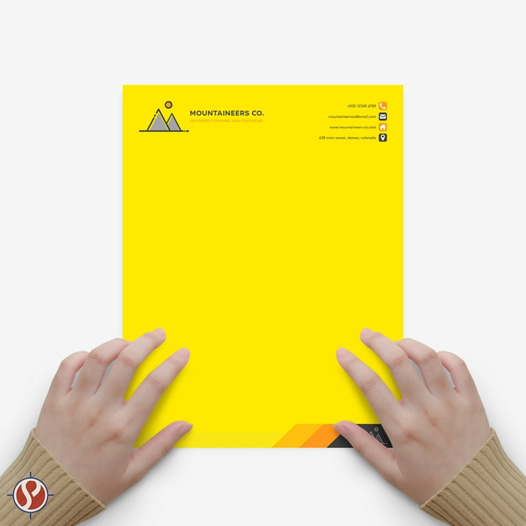 Color Card Stock Paper, Bright Yellow, 65lb. 8.5 X 11 Inches - 50