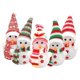 thumbnail image 1 of Paquete de 5 luces de noche navideñas, luces LED multicolores con forma de muñeco de nieve y sombrero, 1 of 5