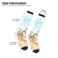 thumbnail image 2 of Masiiu Bluey Print Adult Crew socks, Comfortable Novelty Colorful Patterned, Breathable, Stylish Colorblock for Men Women, 2 of 6