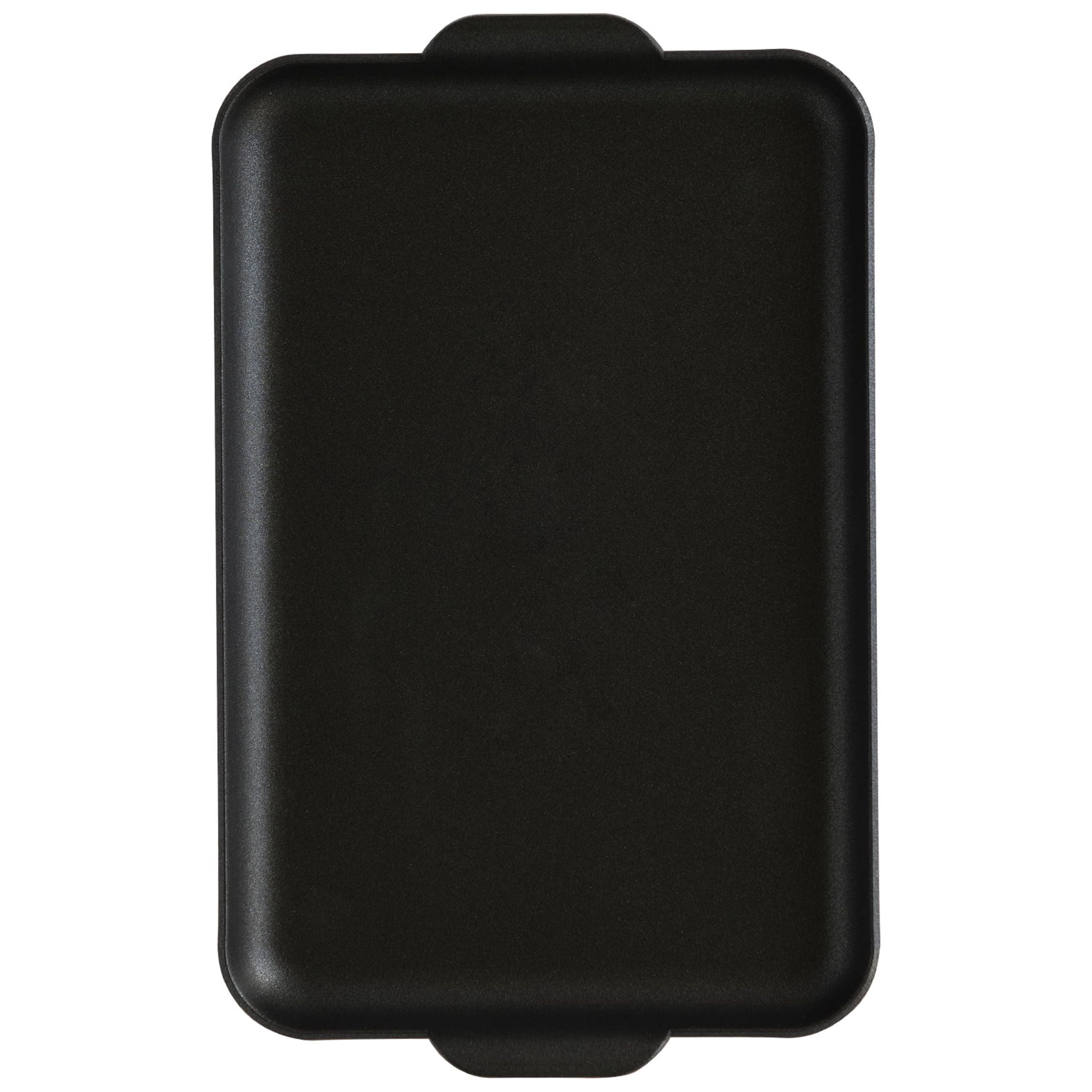Nordic Ware Mini Griddle Nonstick Aluminum, Black and Silver, 11.5" x 7.2" x 1"