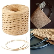 Harupink 1Roll of Raffia Paper Craft Ribbon Packing Paper Twine for Handcrafting and gift packing 200 Meters
