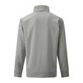 thumbnail image 3 of Mens Quarter Zip Pullover Waffle Knit Long Sleeve Sweat Shirts with Pocket Big and Tall Heavyweight Polo Sweater, 3 of 4