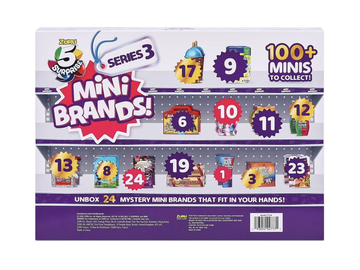5 Surprise Mini Brands - Series 3 24pc Surprise Pack Advent Calendar 