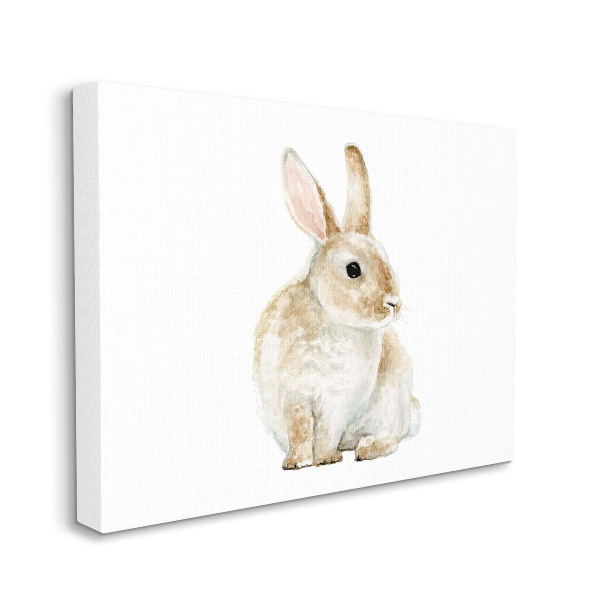 Stupell Industries Bunny Rabbit Watercolor Portrait Kids' Nursery Animal, 40 x 30,Design by Fox Hollow Studios
