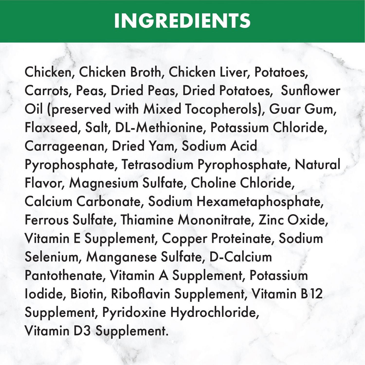 Nourriture humide pour chiens adultes NUTRO Pain de viande de première qualité Poulet, pommes de terre, carottes et petits pois 355g