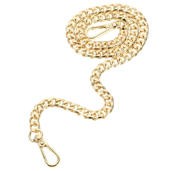 DESIGNICE Metal Flat Chain for Purse Gold Crossbody Leather Purses Replacement Handbag Strap