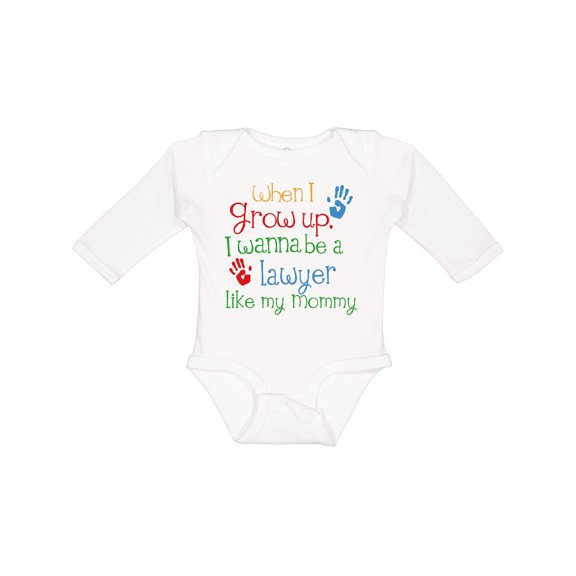 Inktastic Lawyer Like Mommy Boys or Girls Long Sleeve Baby Bodysuit