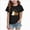 Black, variant on 1-2 Years Kid's Short Sleeved Halloween Bow Print T Shirt For Boys And Girls Halloween Shirt Funny Boo Halloween 1T 2T 3T 4T 5T 6T 7T 8T 9T Black T-Shirt