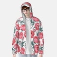 thumbnail image 4 of Balery Rose Flowers Men's Women's UPF 50+ Sun Protection Lightweight Hoodie Performance Long Sleeve Shirt for Fishing Running-, 4 of 9