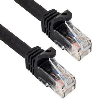 50 ft. Cat6a 600 MHz UTP Snagless Ethernet Network Patch Cable, Black