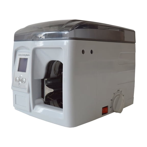 Banknotes Binding Strapping Machine Intelligent Money Currency Bundle Machine 110V Max 1.5 Seconds/Once 20mm Paper Wide