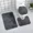 Dark gray, variant on 3-Piece Tie-Dye Bathroom Mat Set – Non-Slip Shower Rug, Toilet Lid Cover & Floor Mat, Ultra-Soft Microfiber Bathroom Decor