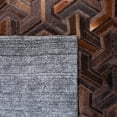 thumbnail image 6 of SAFAVIEH Studio Leather Kingsley Geometric Area Rug, Brown/Light Brown, 5' x 8', 6 of 9