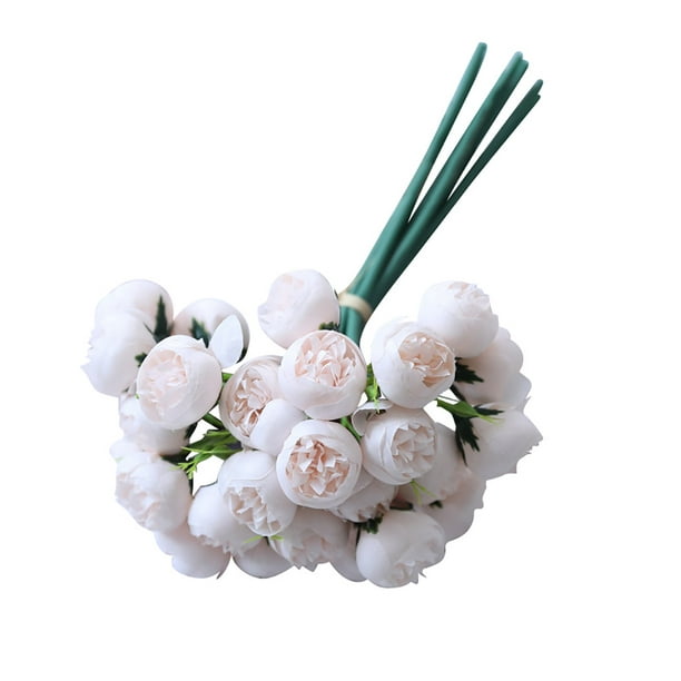 27heads Artificial Fake Camellia Rose Bouquet Silk Flower Wedding Party Home Diy Walmart Com Walmart Com