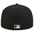 thumbnail image 4 of Men's New Era Black Boston Red Sox Shadow Stitch 59FIFTY Fitted Hat, 4 of 6