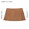 thumbnail image 2 of Unique Bargains 1 Yard 8 Inch Faux Leather Fringe Trim Tassel Fringe for Sewing, Brown, 2 of 6