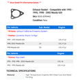thumbnail image 2 of Exhaust Gasket - Compatible with 1993 - 1995, 1998 - 2002 Mazda 626 - Walker, 2 of 2