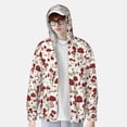 thumbnail image 3 of Picia Mushroom Women's Men's UPF 50+ Sun Protection Hoodie Shirt Long Sleeve SPF Fishing Outdoor UV Hiking Lightweight Shirts-Large, 3 of 9