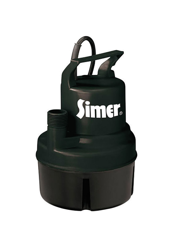 Simer Thermoplastic Utility Pump 1/6 hp