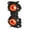 Orange, variant on Kieccall Torch Clip Mount Front Light Bracket Flashlight 360°Rotation
