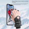 thumbnail image 3 of Guantes cálidos de esquí de invierno para hombres y mujeres, para exteriores, para montar en pareja, con pantalla táctil, forro polar, resistentes al frío y al viento, 3 of 5