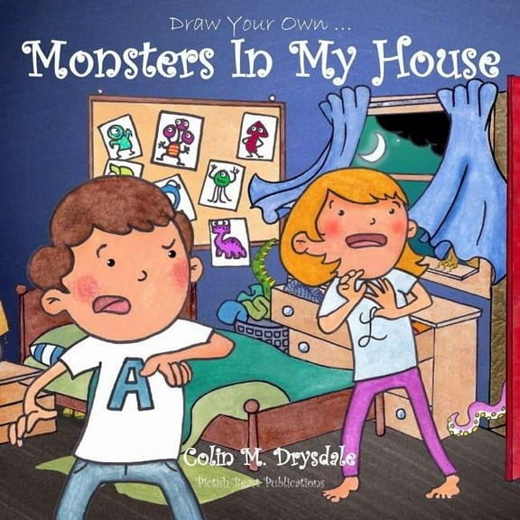 Draw Your Own Draw Your Own Monsters In My House, Book 1, (Paperback)