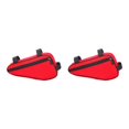 thumbnail image 1 of fastboy Mountain Bicycles Front Tube Frame Storage Bag Road Bikes Anti-scratched Triangular Pouch Keys Cellphone Saddle Holder Red 2Set, 1 of 6