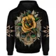 thumbnail image 3 of Sudadera con capucha holgada para hombre, sudadera con estampado de calavera retro para hombre, ropa gótica informal con capucha para hombre, ropa Y2K, 3 of 5