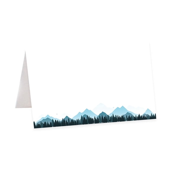 Koyal Wholesale Table Tent Place Cards Mountain Forest Wedding Cardstock 56 Pack 3.5 x 2 in