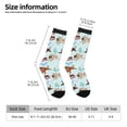 thumbnail image 2 of Balery Cute Pug Dogs Calcetas Largas con Estampado para Hombre y Mujer – Suaves y Transpirables, Talla Única (US 5-11), 2 of 6