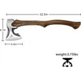 thumbnail image 6 of THKFWD 22.3" Wood Splitting Axe - Forged Carbon Steel Chopping Hatchet with Leather Sheath, Heavy-Duty for Camping,Survival and Firewood Cutting, 6 of 6