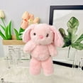 thumbnail image 2 of 7 Inch Standing Bunny Plush Toy Doll, Soft Stuffed Animal Ragdoll, Cute Easter Gift for Kids Children, Bedroom Decor Nursery Plushie Collectible,Pink, 2 of 5