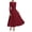 Burgundy, variant on BTFBM Spring Dresses for Women Trendy Boat Neck Long Sleeve A Line Flowy Knit Loose Casual Elegant Party Maxi Dress