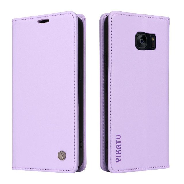 Funda para Samsung Galaxy S7 Edge Estuche de Cuero PU Tipo Cartera con Ranuras para Tarjetas y Cierre Magnético