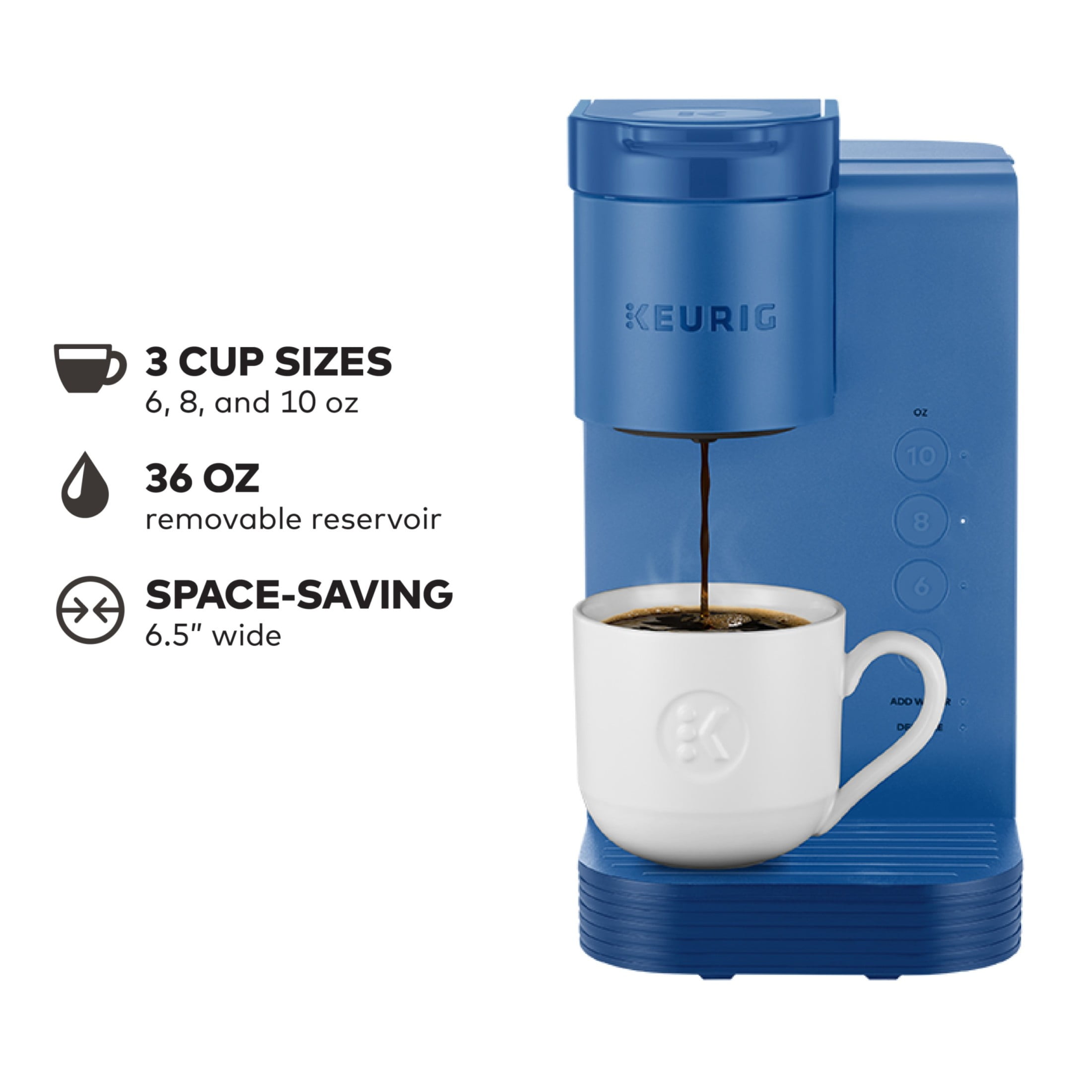(2 pack) Keurig K-Express Essentials Pacific Blue Single-Serve K-Cup Pod Coffee Maker