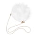 thumbnail image 2 of Bolsa de axila fenical Bolsa de hombro Moda Bolsa mullida MUJER MUJER DE PLUSO CROSS BOLSO CON CADENA DE PEAL (BLANCO), 2 of 5