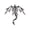 Flying Dragon, variant on Fantasy & Mythology Metal Wall Art Decor. Epic Pop Culture Silhouette, Dragon and Magic Line Art Sign. Laser Cut Black Metal Wall Hanging for Gamer Room, Man Cave, Home Theater & Bedroom