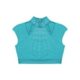 thumbnail image 5 of Doomiva Kids Girls Sleeveless Ballet Jazz Hip Hop Dance Tank Crop Tops Performance Costume Dancewear Blue Green 8, 5 of 7